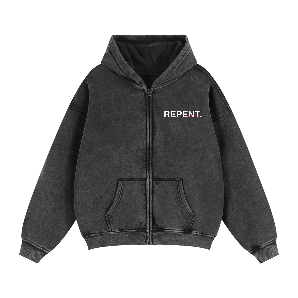 "REPENTANCE" ZIP-UP